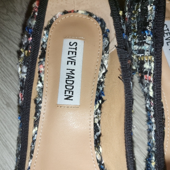 Like New, Steve Madden Cherish Block Heel Ballet Flats Shoe, Size 8 - Picture 7 of 7